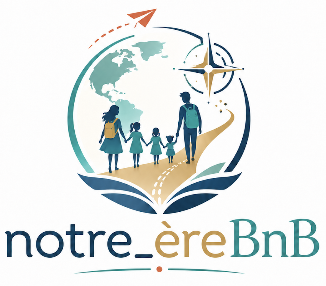Logo Notre ère-BnB — famille nomade